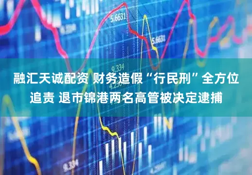 融汇天诚配资 财务造假“行民刑”全方位追责 退市锦港两名高管被决定逮捕
